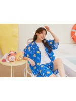 Kakao Friends - Ryan Ocean Vibe 深藍上下裝睡衣